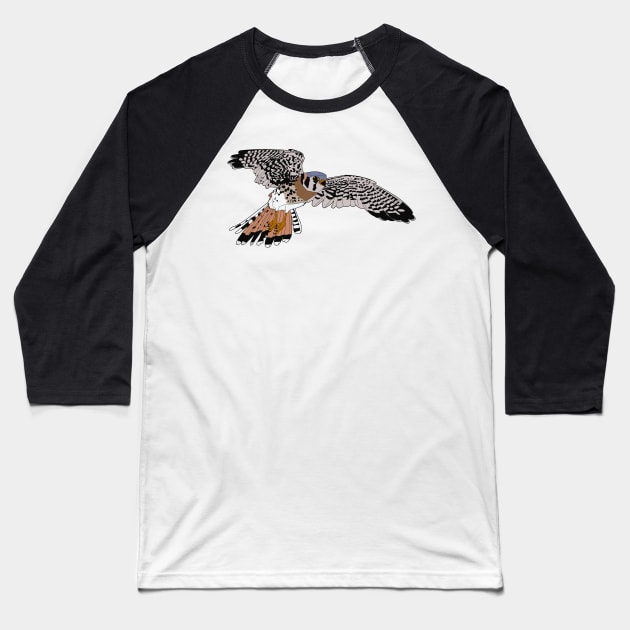 American kestrel Baseball T-Shirt by ProcyonidaeCreative